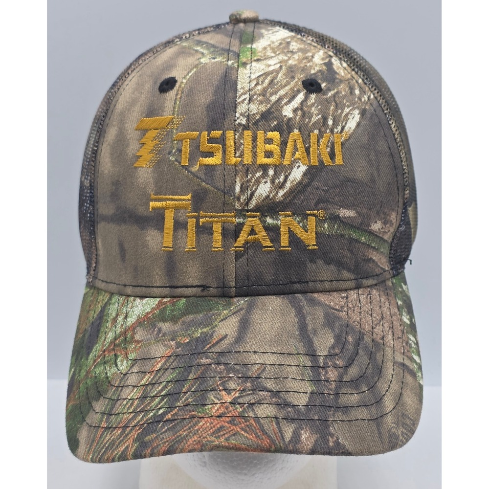 CapAmerica Trucker Hat Snapback Camo Tsubaki Titan Mesh Cap Power Transmission